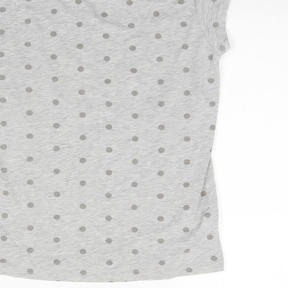 love me forever Girls Grey Polka Dot Basic T-Shirt Size 12 Years