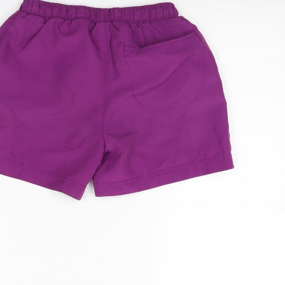 LA Gear Girls Purple Sweat Shorts Size 9 Years