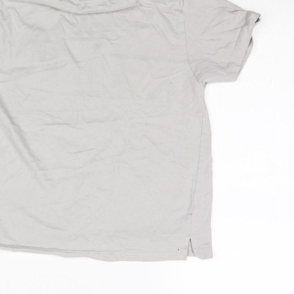 Primark Boys Grey Basic T-Shirt Size 7 Years - nyc