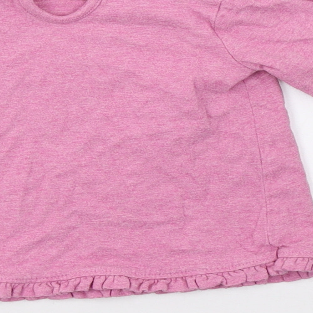 George Girls Pink Basic T-Shirt Size 6-9 Months