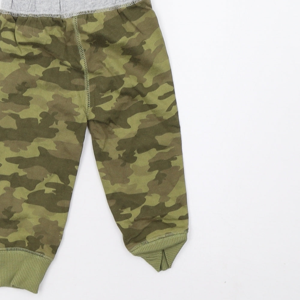 carters Baby Green Camouflage Sweatpants Trousers Size 6-9 Months