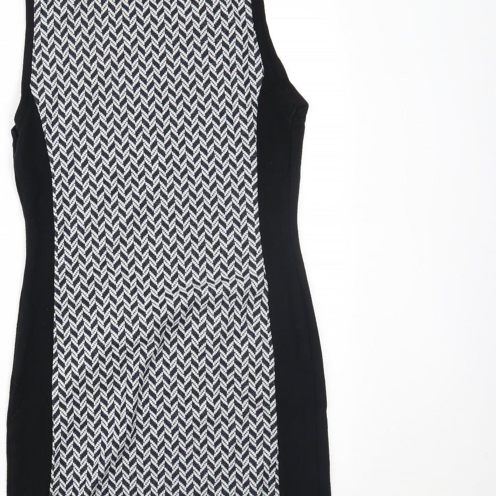 Select Womens Black Chevron Mini Size 12