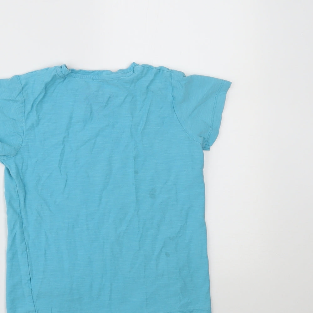 Matalan Girls Blue Basic T-Shirt Size 8 Years