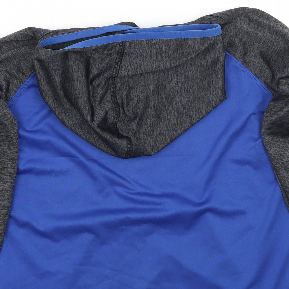 Crane Boys Blue Pullover Hoodie Size 7-8 Years