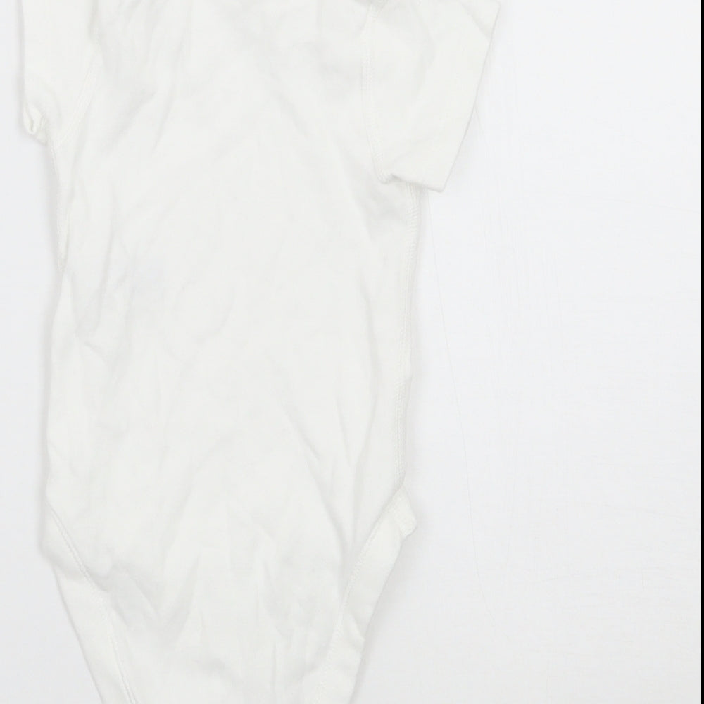 Marks and Spencer Girls White Babygrow One-Piece Size 6-9 Months