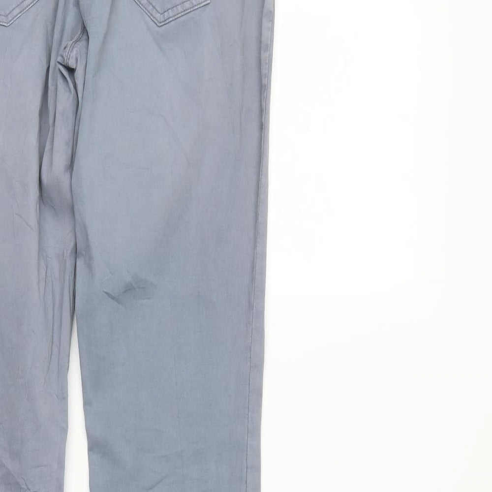 Tom Taylor Womens Grey Denim Straight Jeans Size 12 L31 in