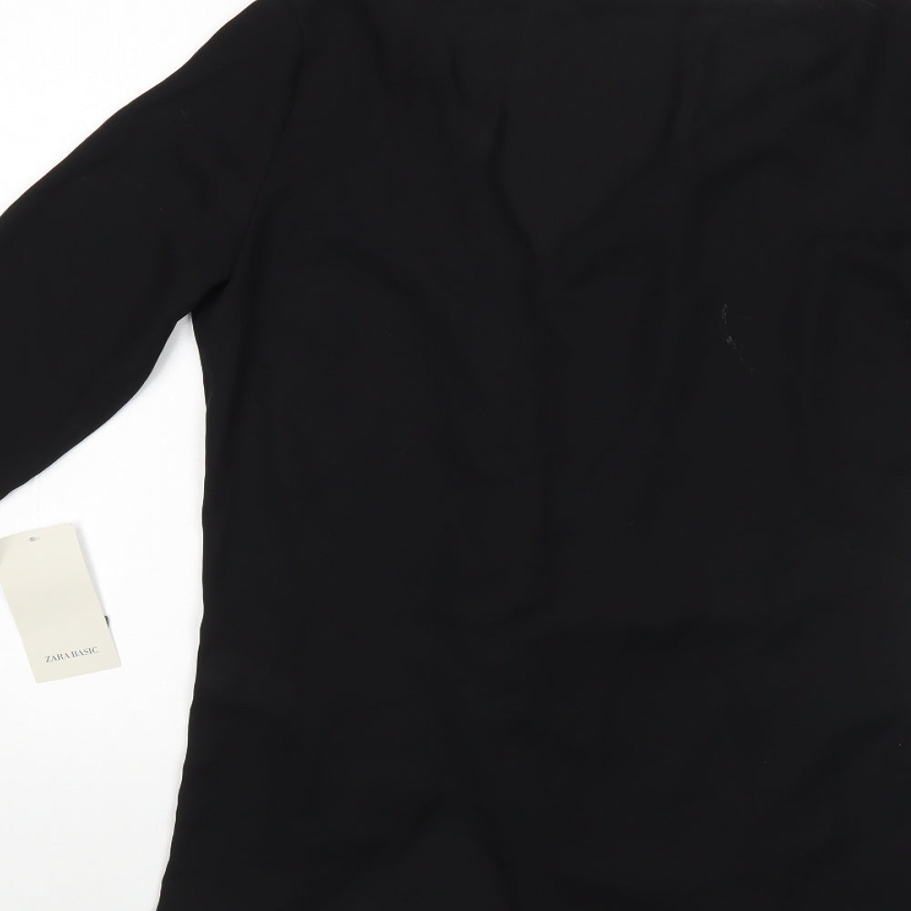Zara Womens Beige Basic Blouse Size M