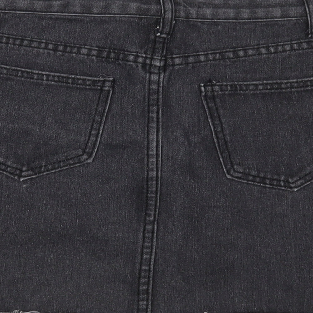 Jeans Womens Grey Mini Skirt Size L