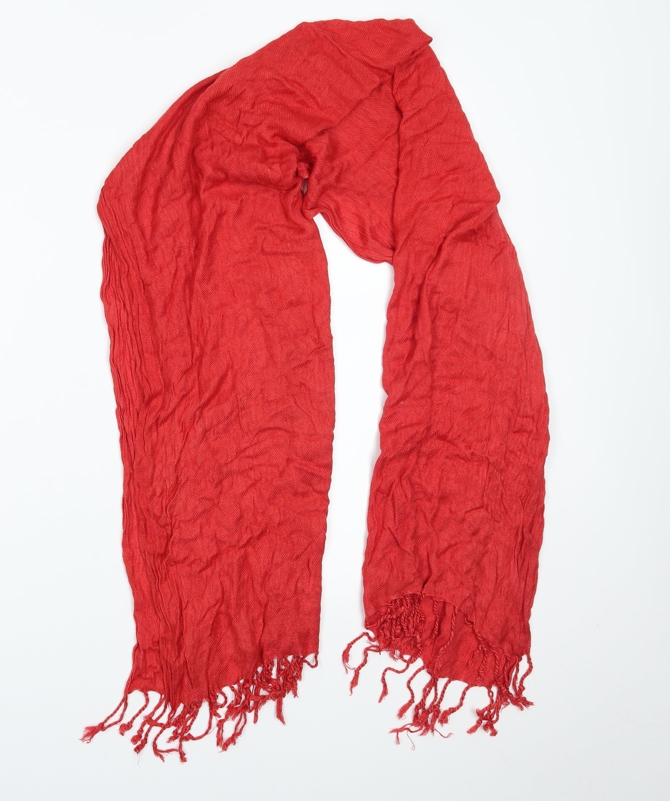 Preworn Womens Red Scarf