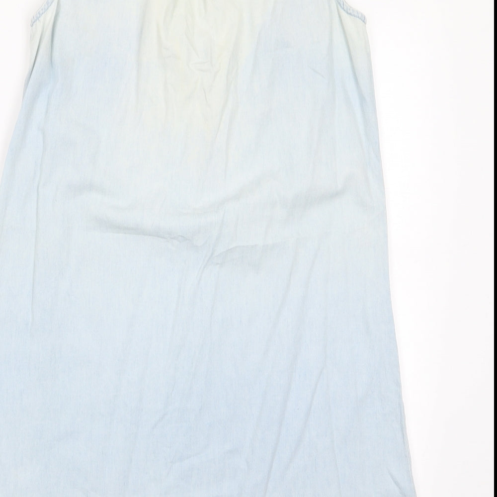 Izabel Womens Blue Slip Dress Size 8