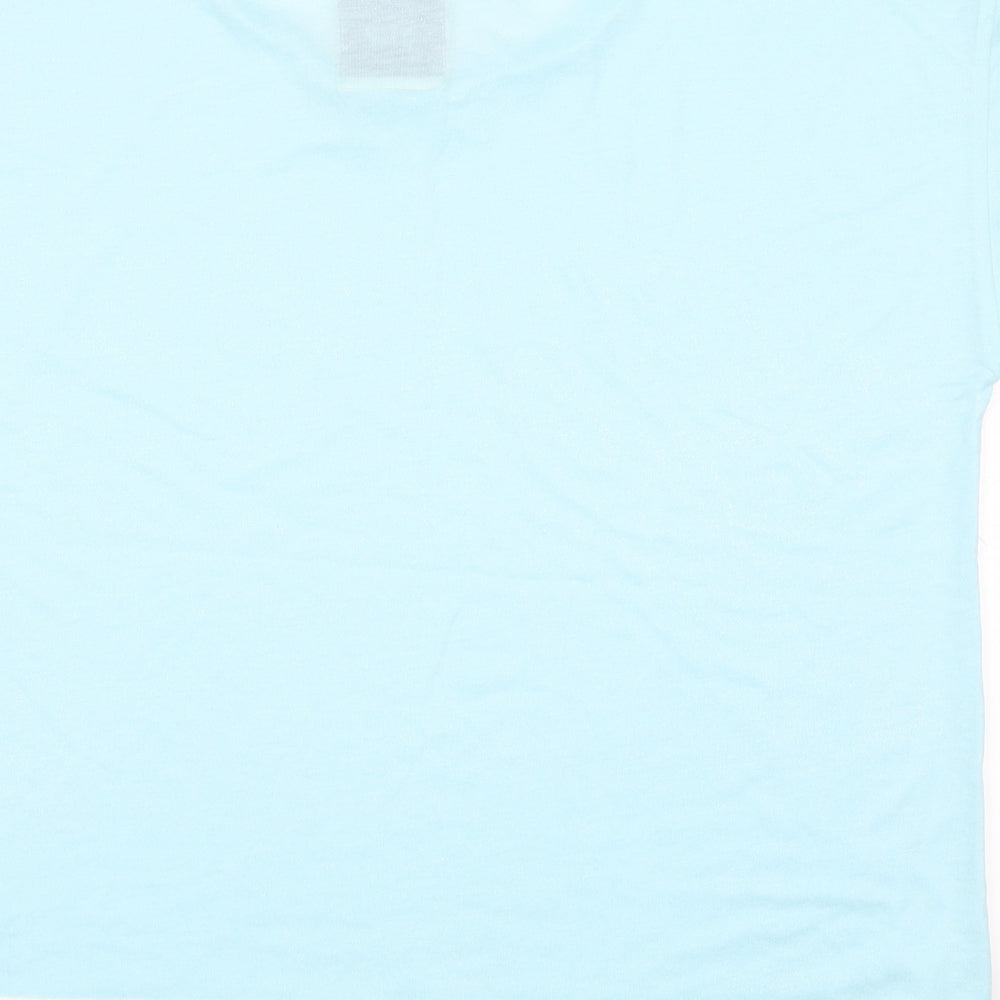 Snuggle Dream sleep Womens Blue Pyjama Top Size L - Lace Trim Hem