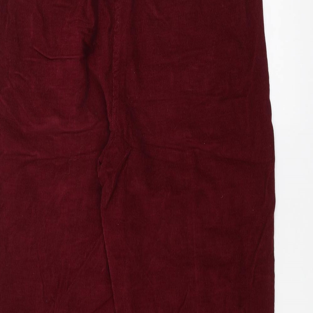 ISLE Womens Red Straight Jeans Size 12 L24 in