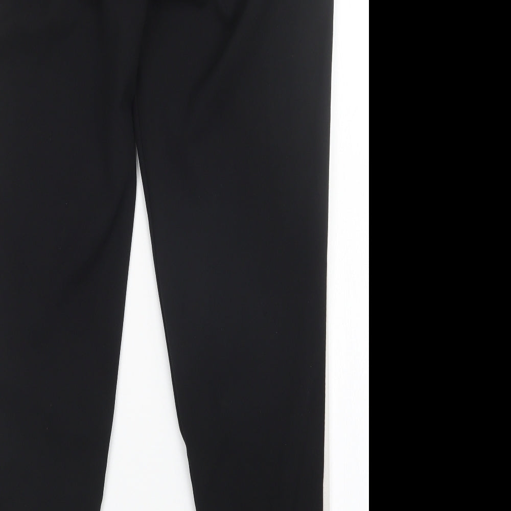 erre De Raso Womens Black Trousers Size L L29 in