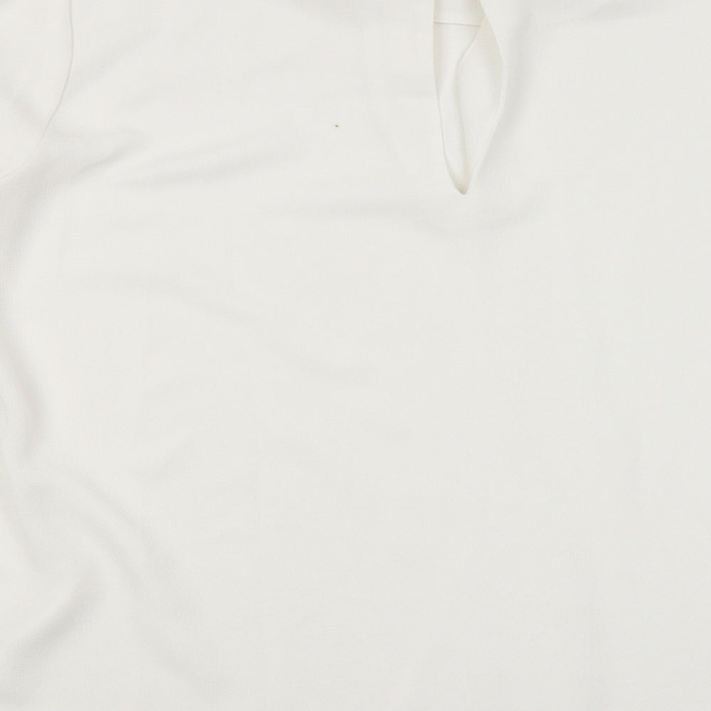 Twist Tango Womens White Basic Blouse Size 12