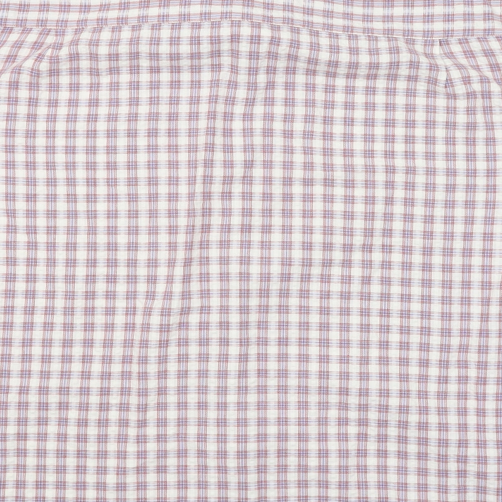 Purple Flag Mens Multicoloured Check Button-Up Size XL