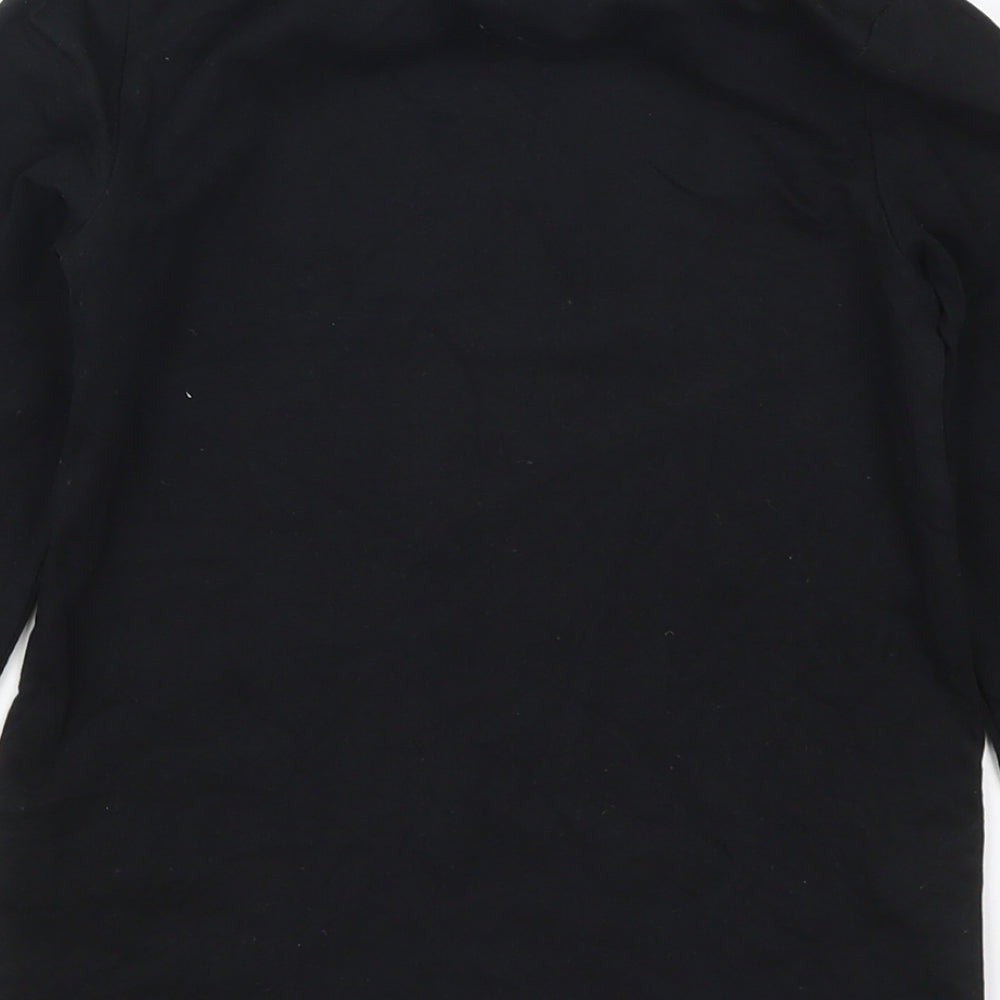 Crane Boys Black Basic T-Shirt Size 7-8 Years