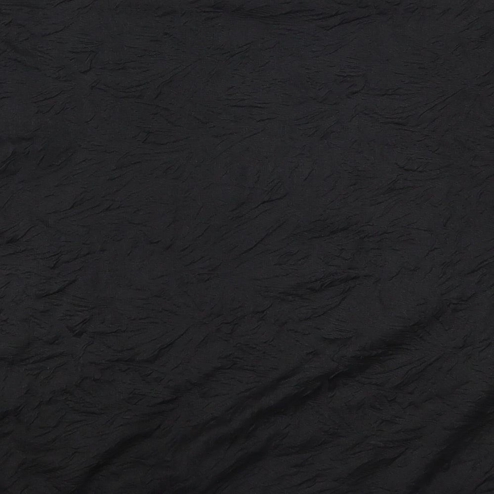 F&F Womens Black Pullover Sweatshirt Size 12 - Crinkle Effect