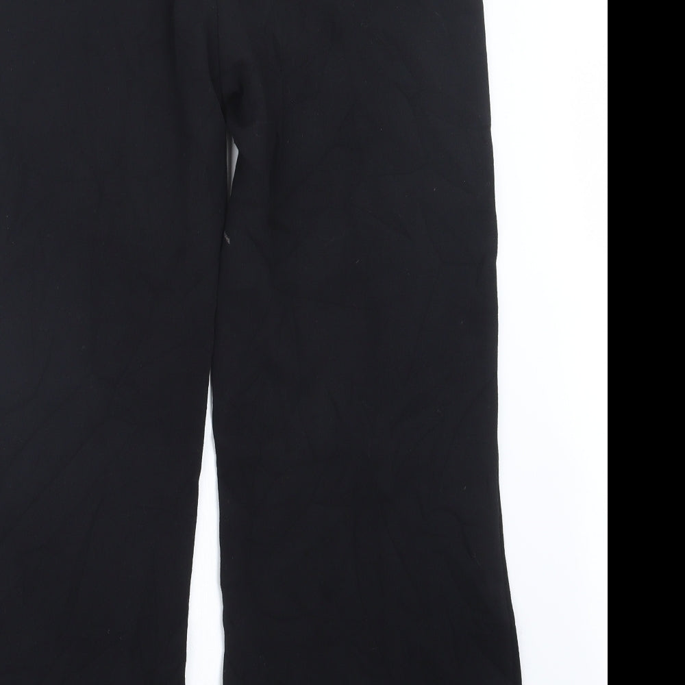 Marks & Spencer Womens Black Trousers Size 12 L27 in