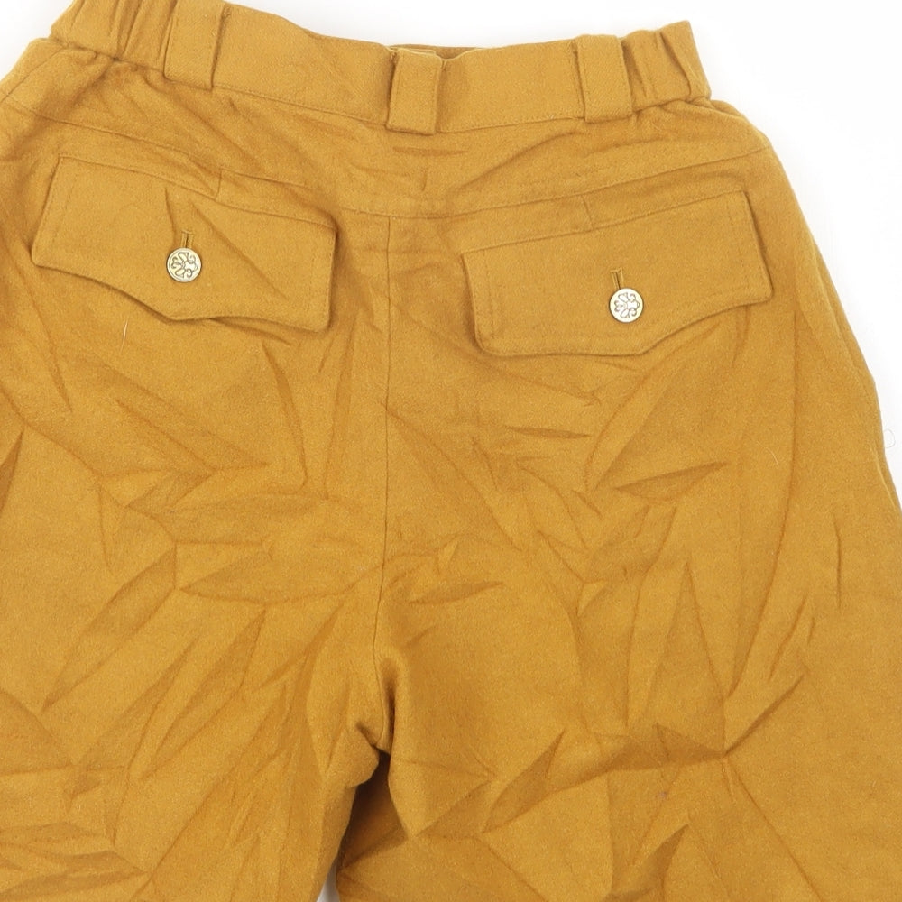 H-L Womens Yellow Compression Shorts Size 23 in