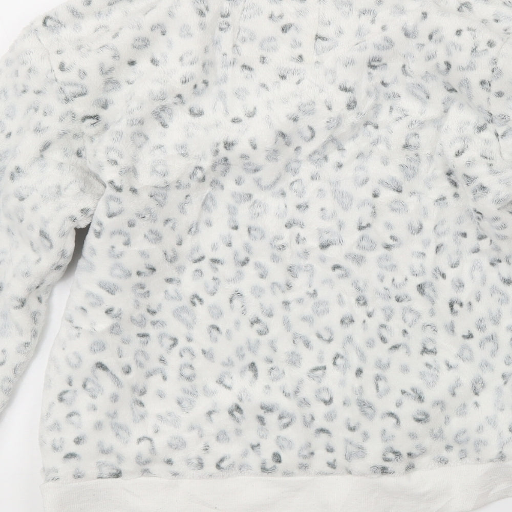 Debenhams Womens Grey Animal Print Top Pyjama Top Size 8