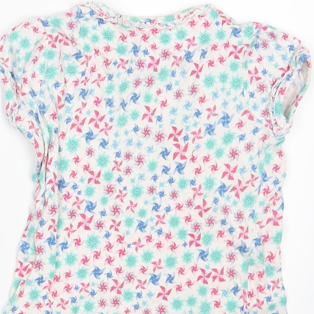 Mini Club Girls White Basic T-Shirt Size 4-5 Years