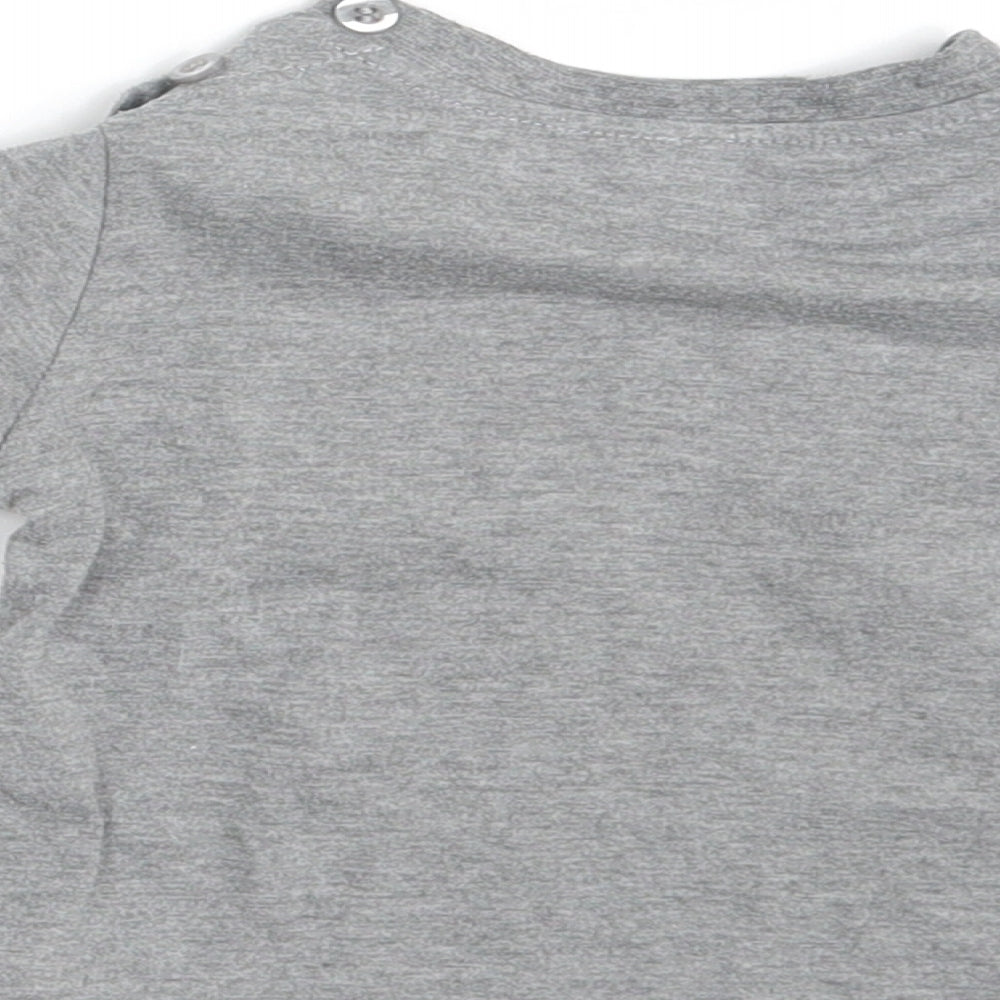 Preworn Boys Grey Basic T-Shirt Size 12 Months - Royal Baby