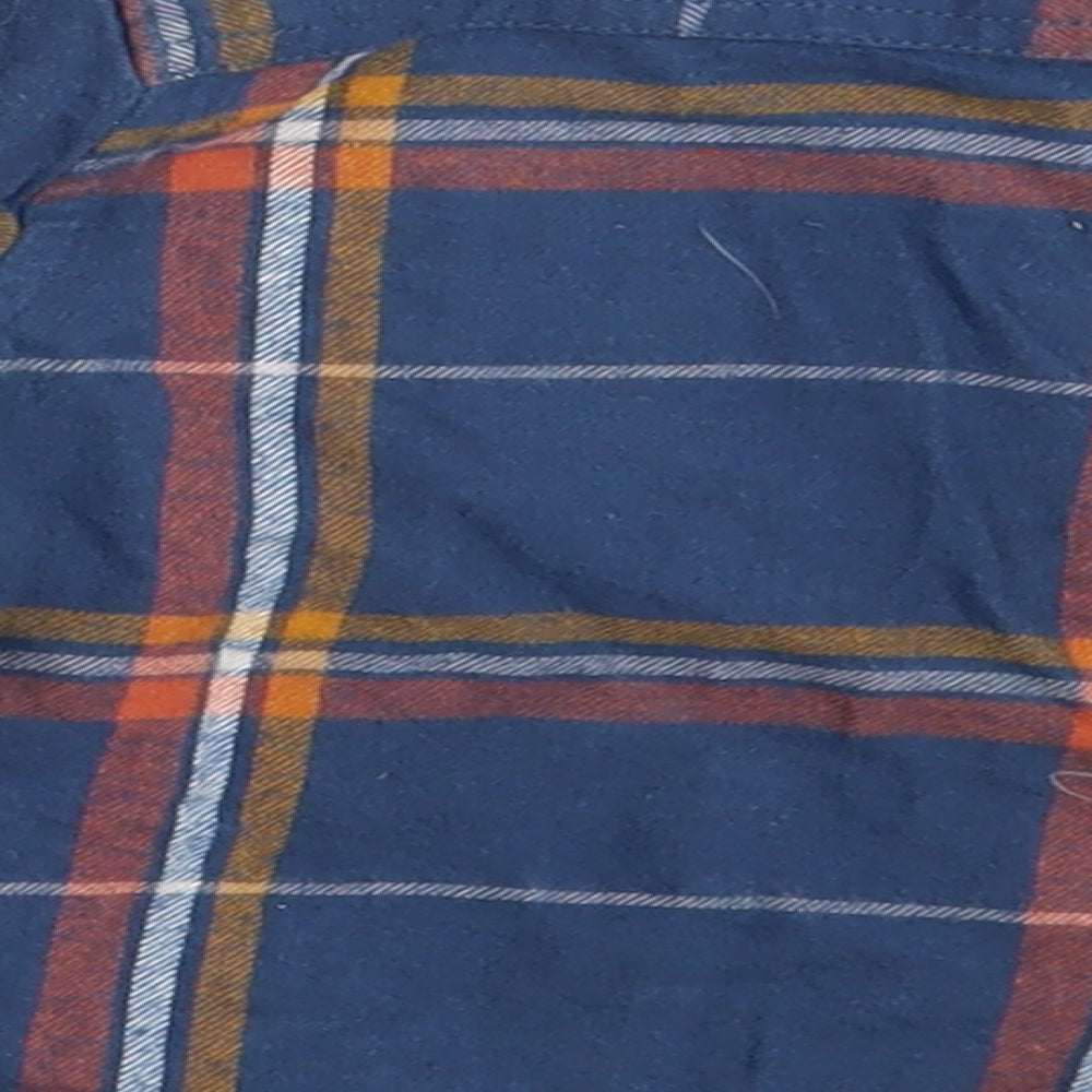 Mini Club Boys Blue Check Basic Button-Up Size 12-18 Months