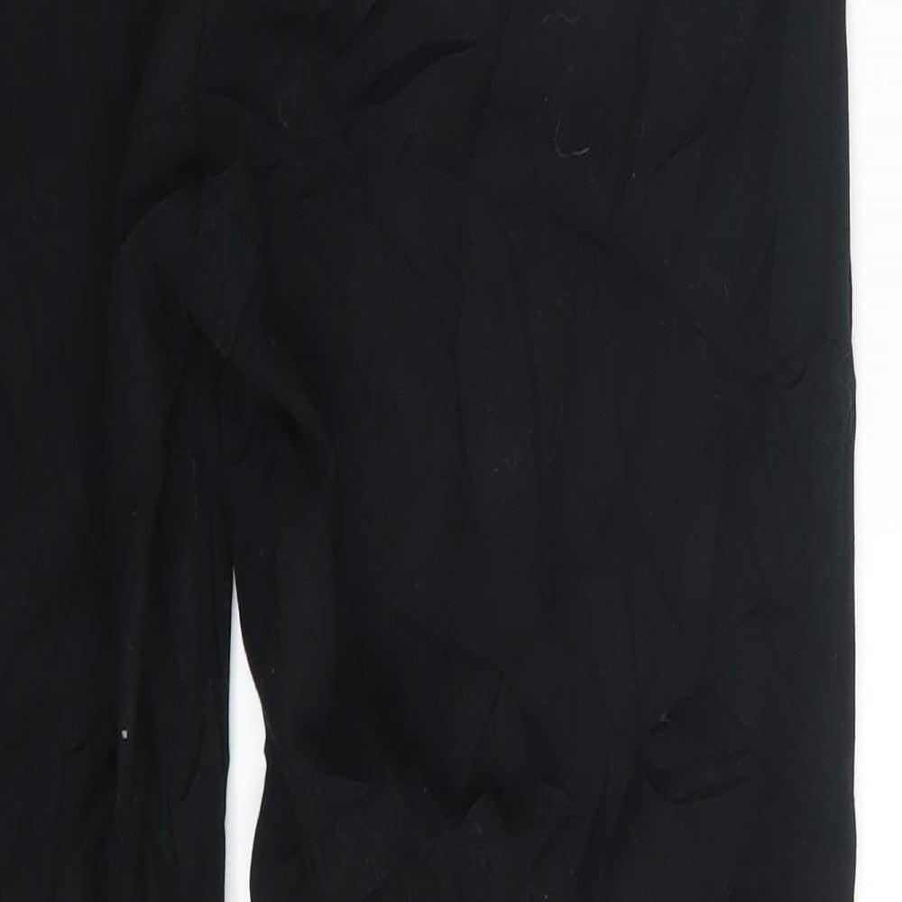 M&S Womens Black Trousers Size 12 L29 in