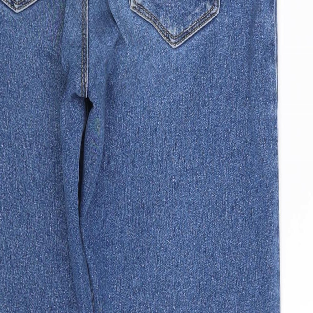 Preworn Girls Blue Denim Skinny Jeans One Size