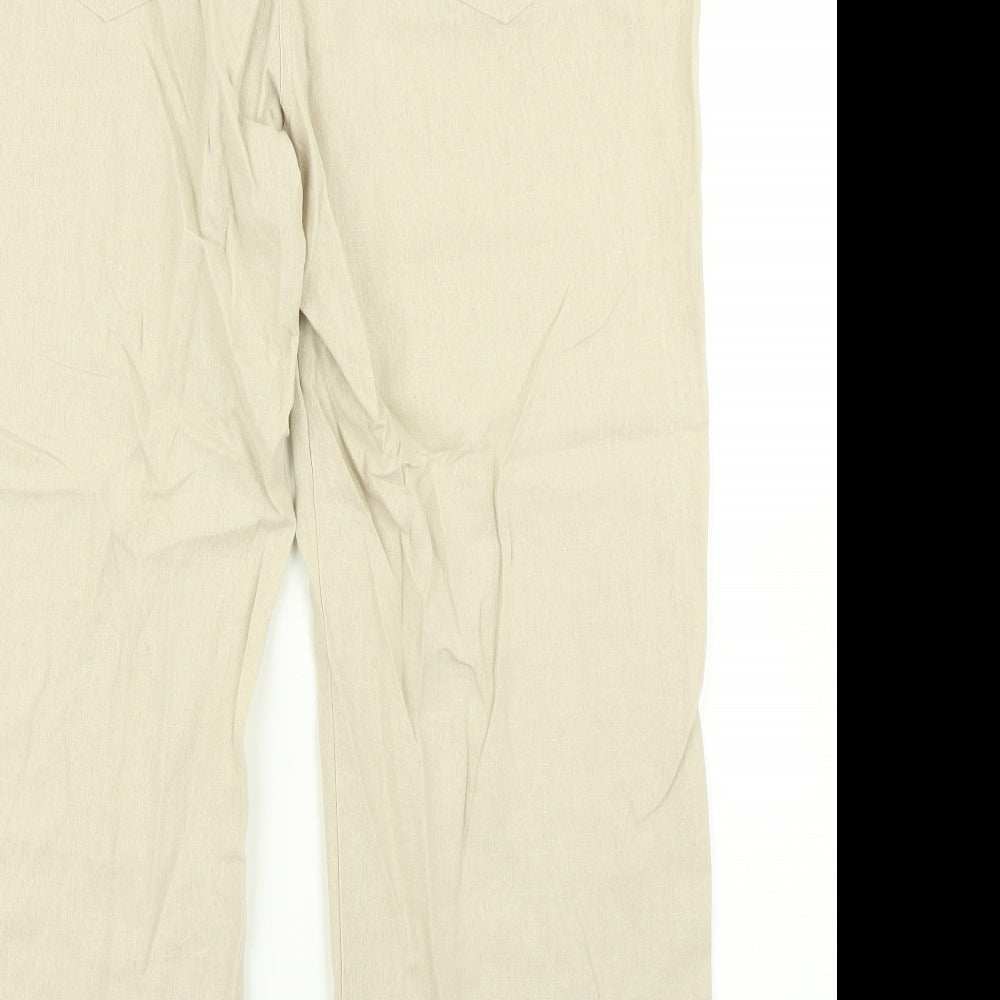 Karida Womens Beige Trousers Size 18 L25 in