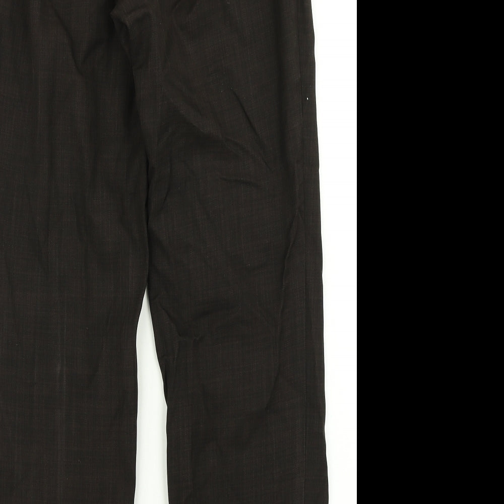 Classics Womens Brown Dress Pants Trousers Size 10 L26 in