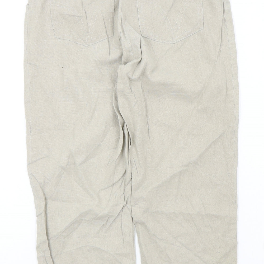 ELKRA Womens Beige Trousers Size 40 L22 in