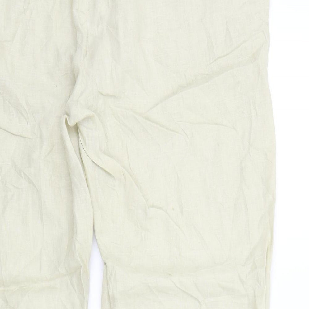 Premium Collection Womens Beige Trousers Size 16 L26 in