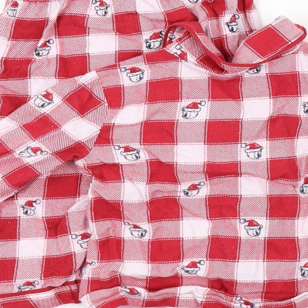 George Boys Red Geometric Babydoll Pyjama Set Size 6-9 Months