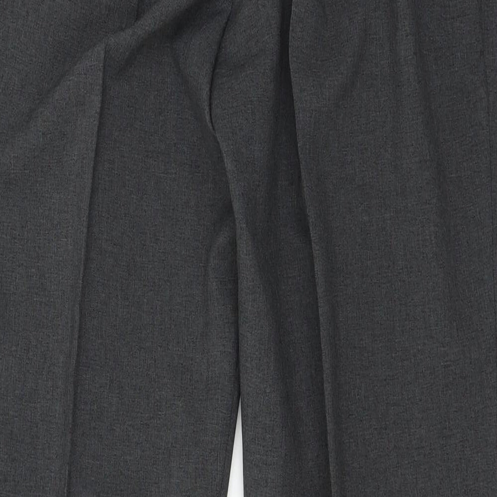 Papaya Womens Grey Trousers Size 14 L28 in