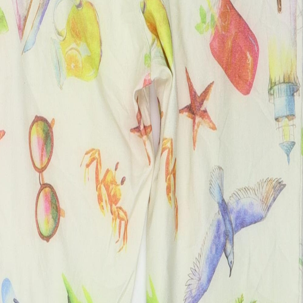 Preworn Womens Multicoloured Geometric Trousers Size 32 in L26 in