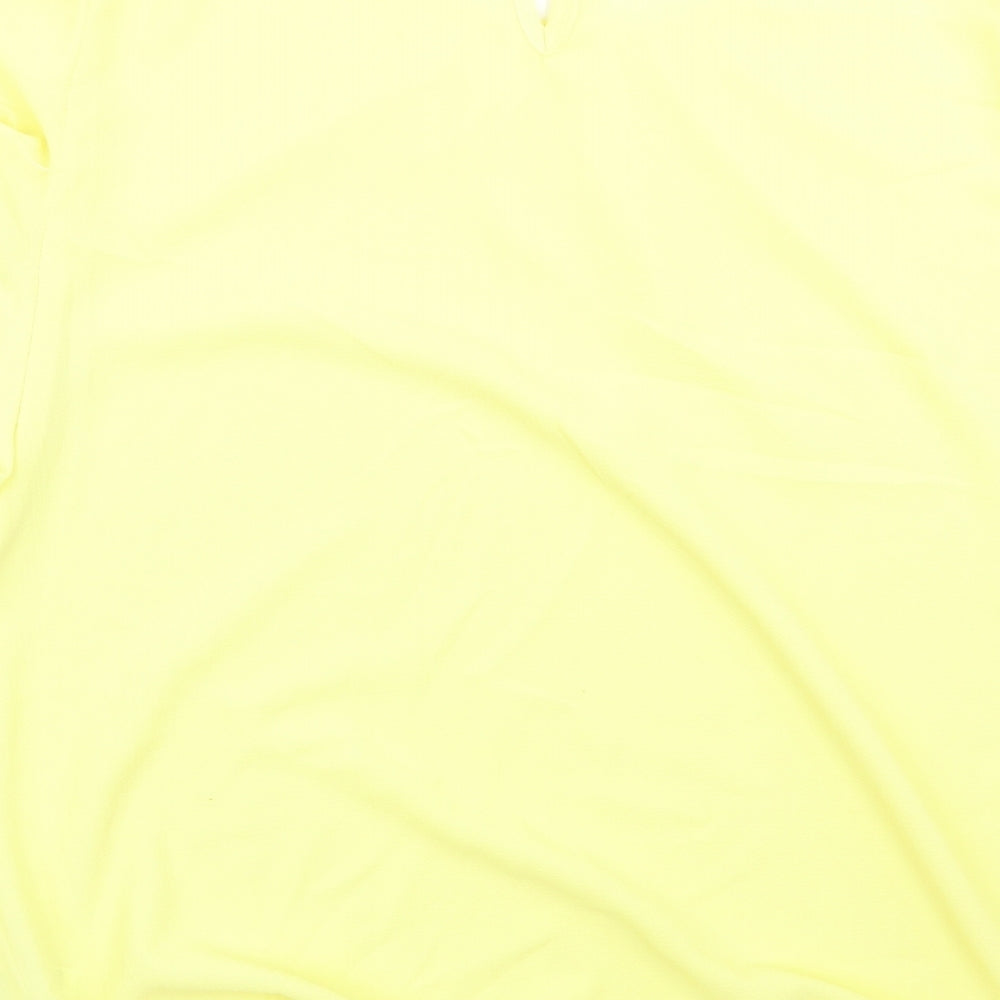 F&F Womens Yellow Basic Blouse Size 16