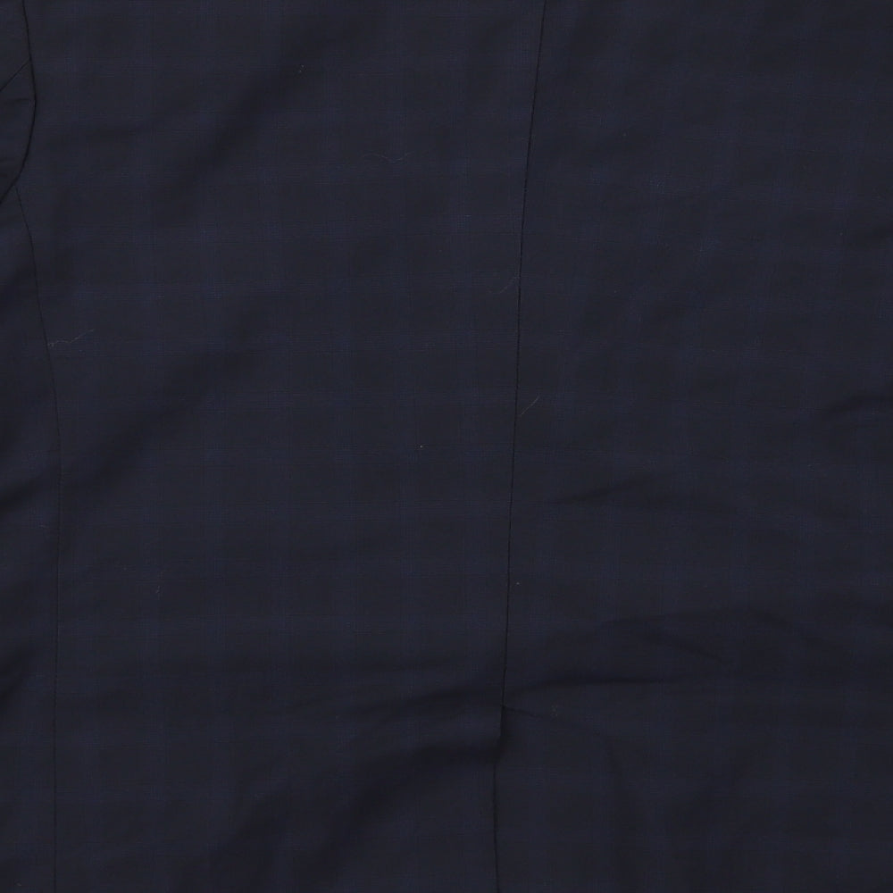 Cedarwood State Mens Blue Check Jacket Blazer Size 44