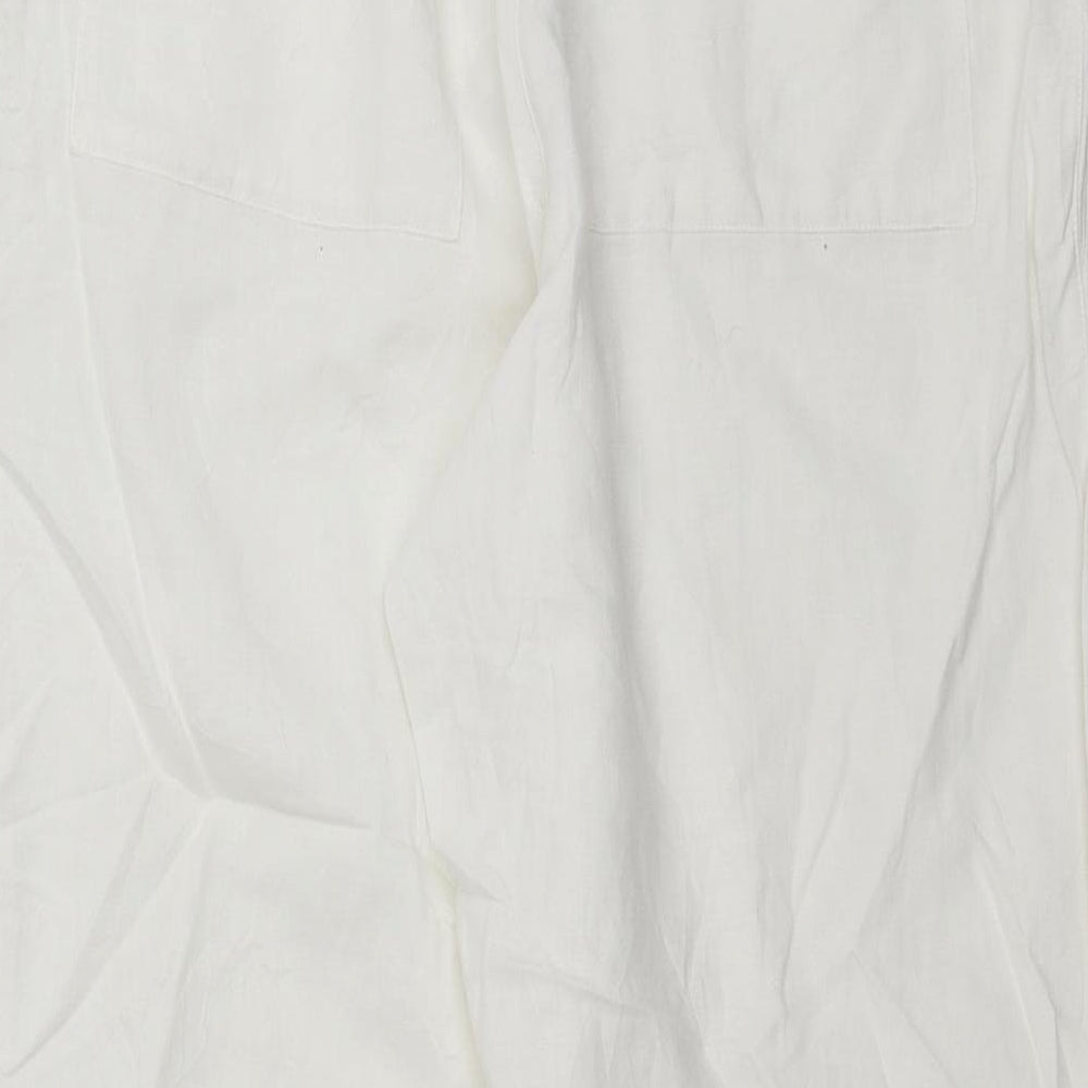 ESPRIT Womens White Trousers Size 30 in L26 in
