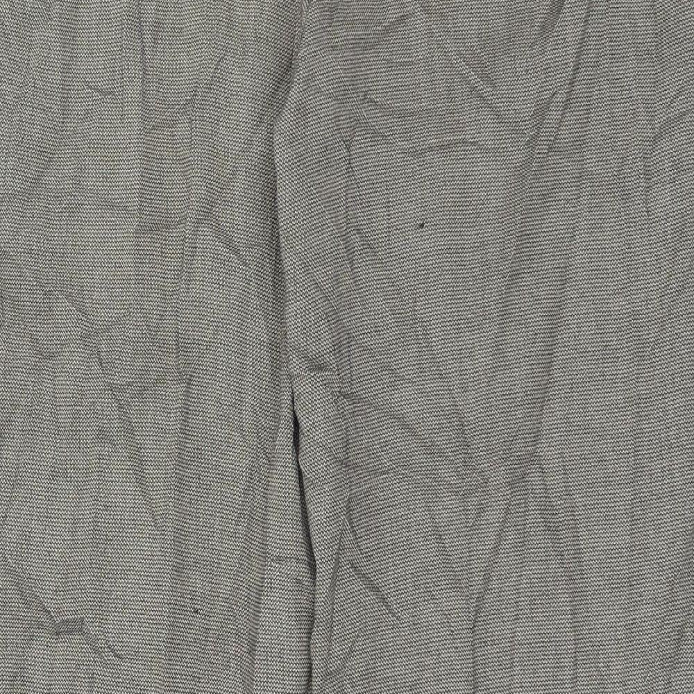 NEXT Womens Beige Geometric Trousers Size 16 L28 in