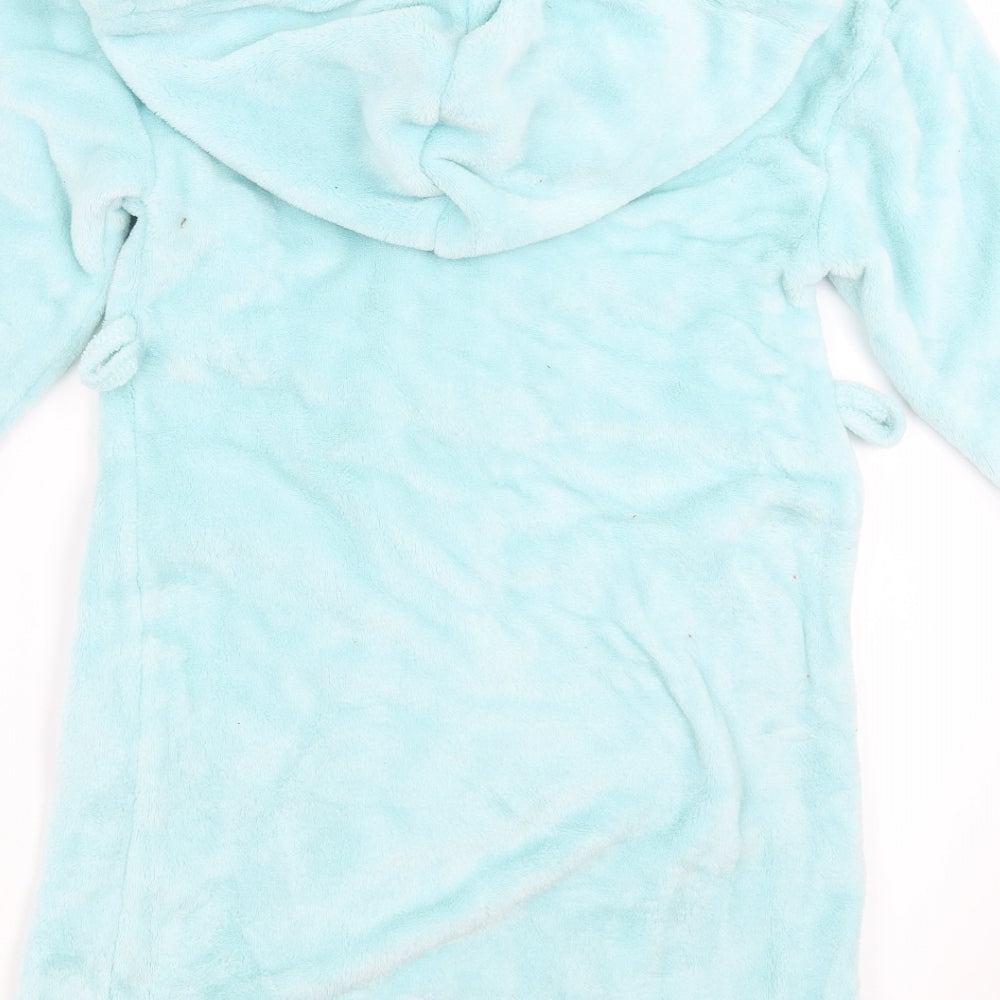 Marks & Spencer Girls Green Solid Top Robe Size 7-8 Years
