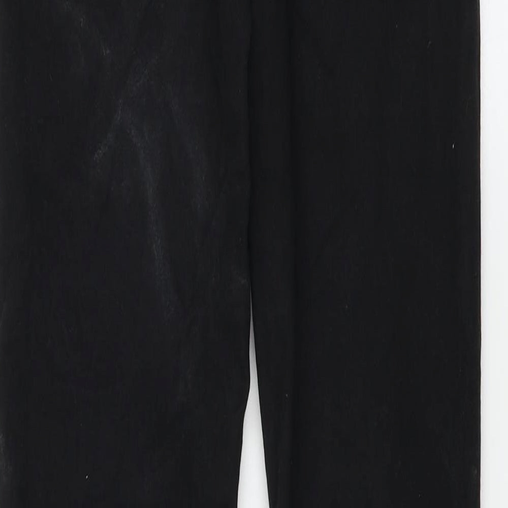 denim co Womens Black Straight Jeans Size 8 L28 in