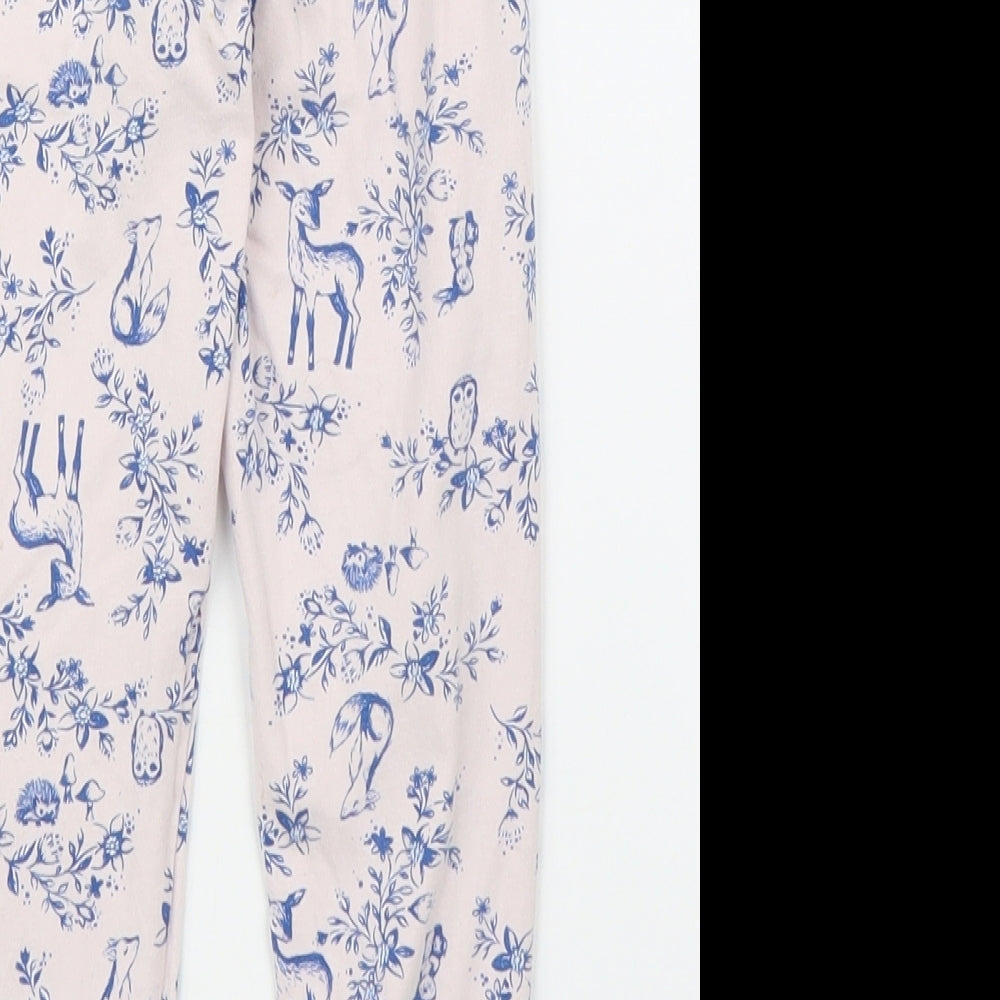 Nutmeg Girls Pink Solid Capri Pyjama Pants Size 3-4 Years