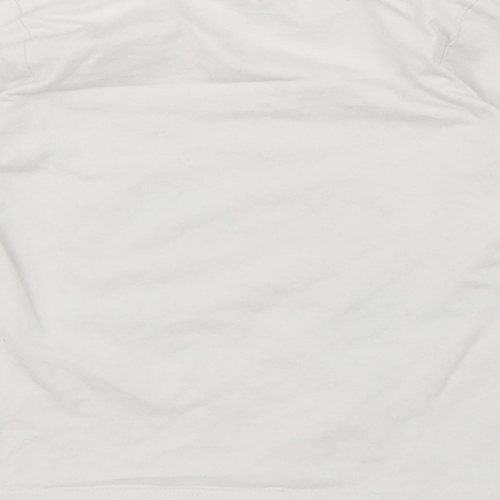 Nutmeg Girls White Basic T-Shirt Size 5-6 Years