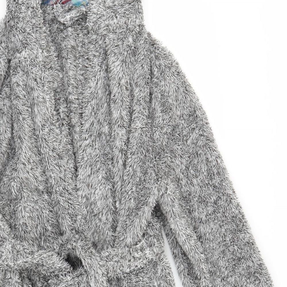 George Boys Grey Solid Robe Size 11 Years