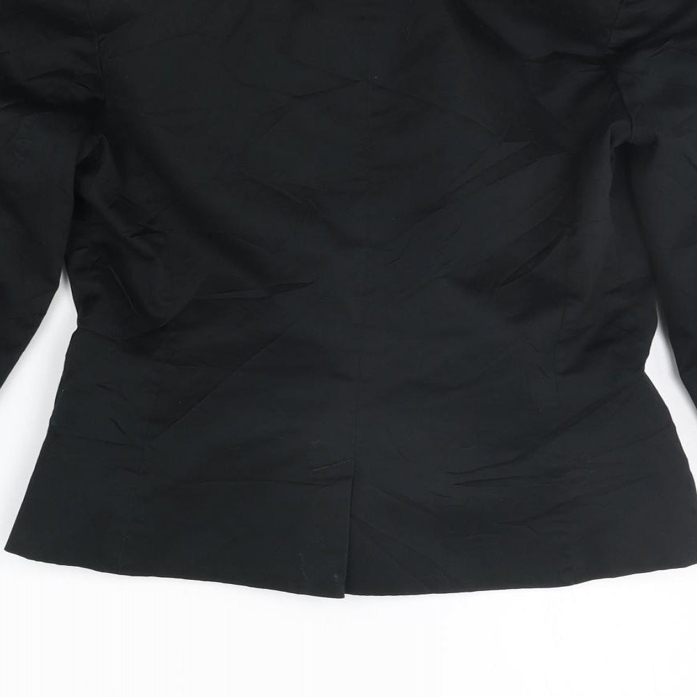 b.young Womens Black Jacket Suit Size 10
