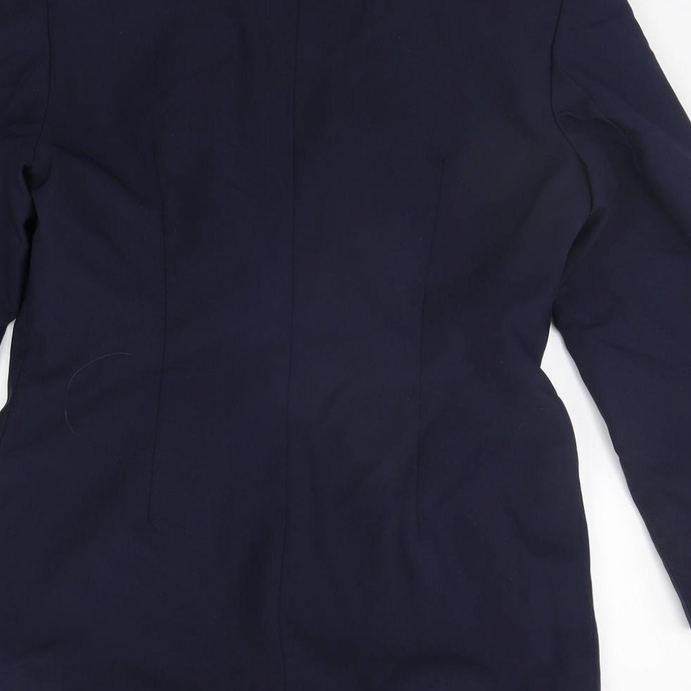Preworn Womens Blue Jacket Suit Jacket Size 14