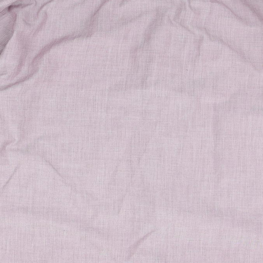 BHS Mens Purple Button-Up Size 15.5