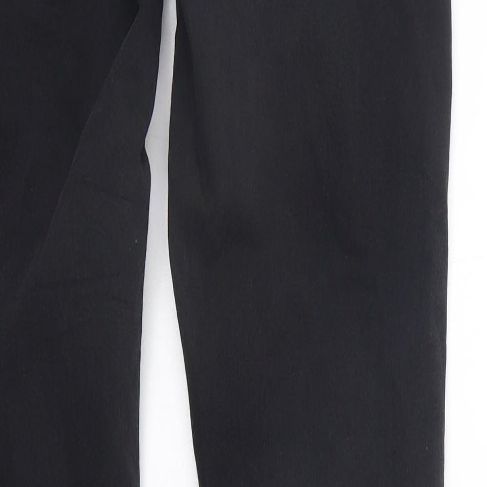 Denim & Co. Womens Black Trousers Size 10 L27 in