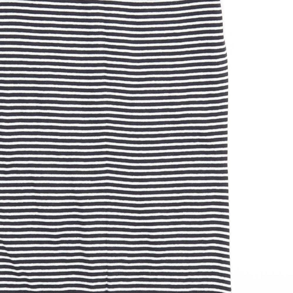 H&M Womens Multicoloured Striped A-Line Size S